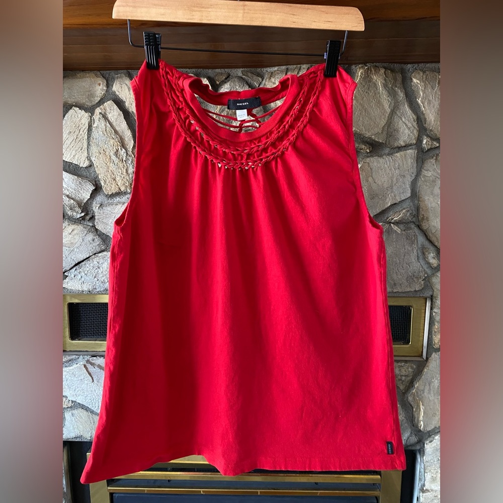Diesel open stitch tank.